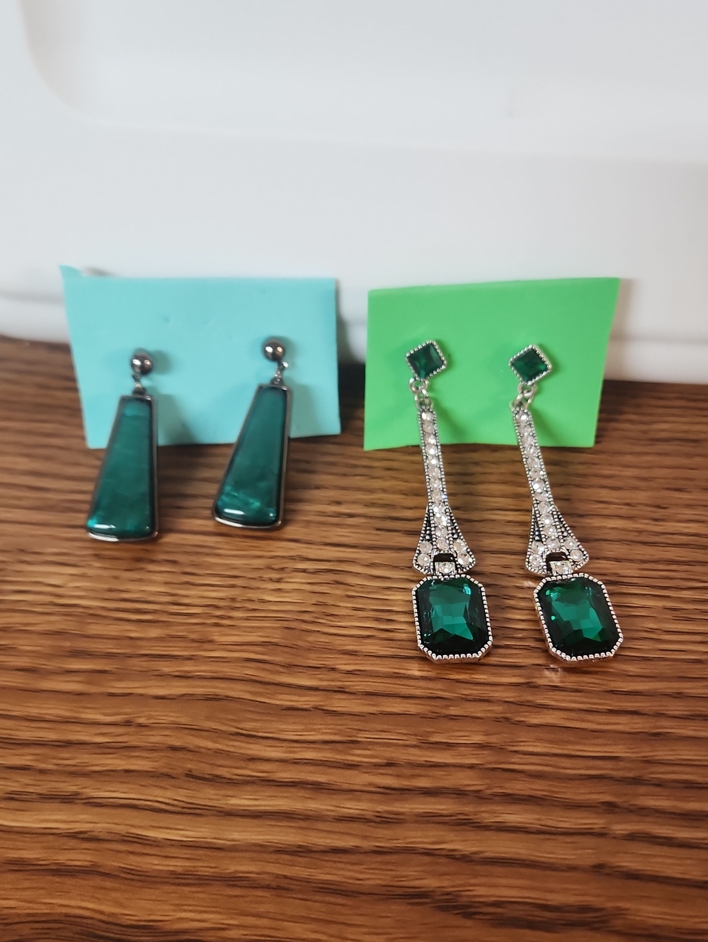 Emerald Green Drop Earrings - Elegant Women’s Jewelry